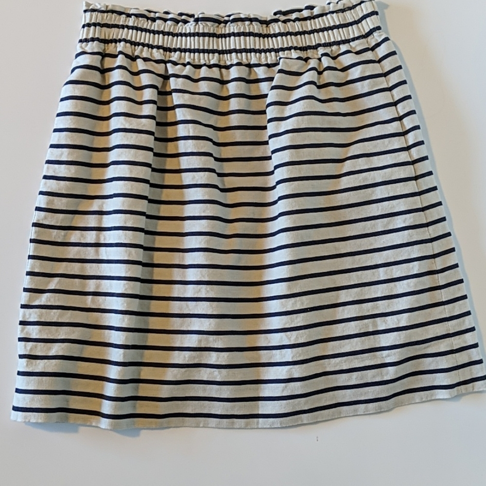 J Crew Factory striped sidewalk skirt